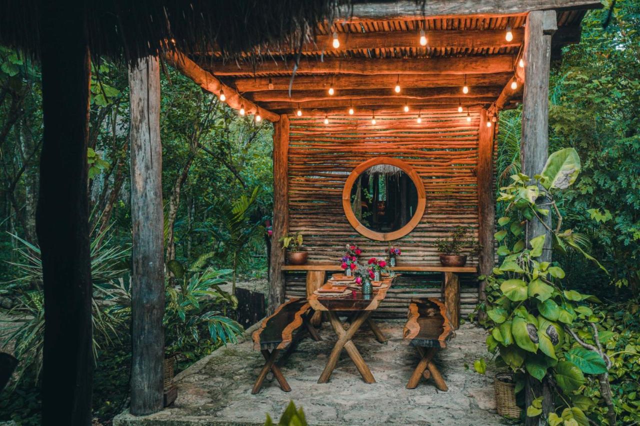 Madre Tierra Eco Habitat Pensionat Puerto Morelos Eksteriør billede