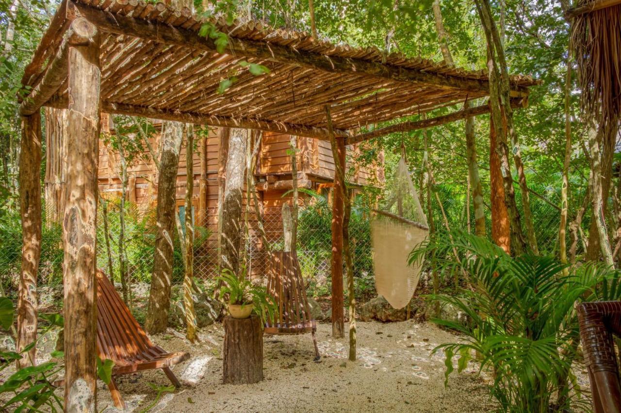 Madre Tierra Eco Habitat Pensionat Puerto Morelos Eksteriør billede