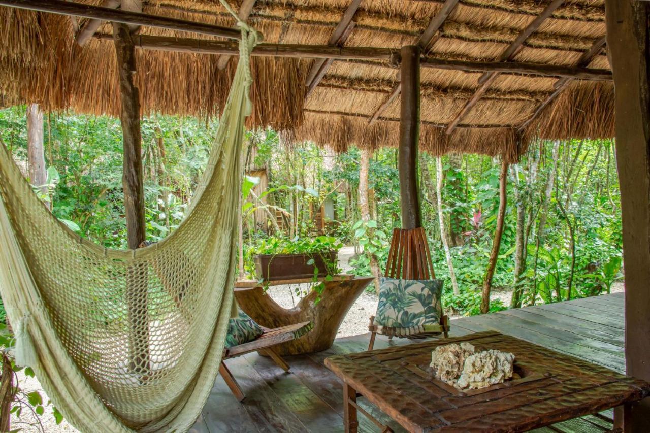 Madre Tierra Eco Habitat Pensionat Puerto Morelos Eksteriør billede