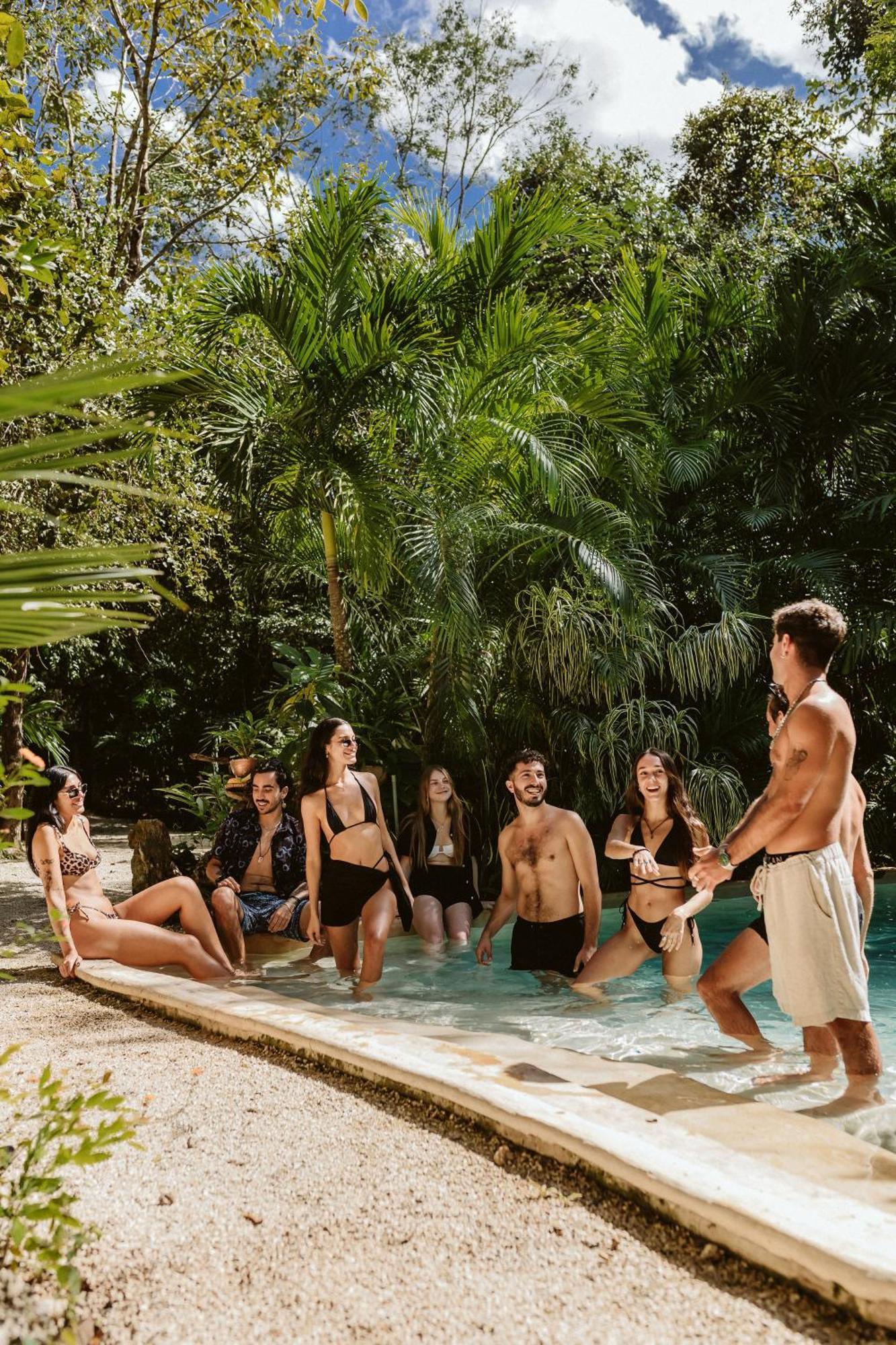 Madre Tierra Eco Habitat Pensionat Puerto Morelos Eksteriør billede